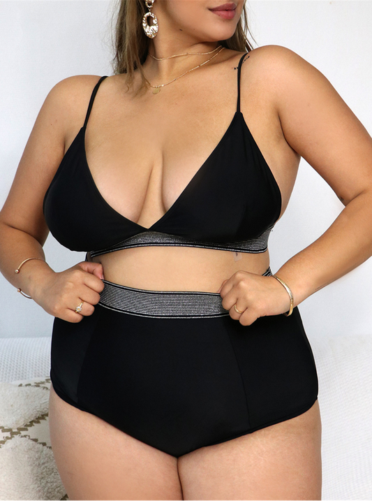 Ayesha Plus Size Bikini - Black