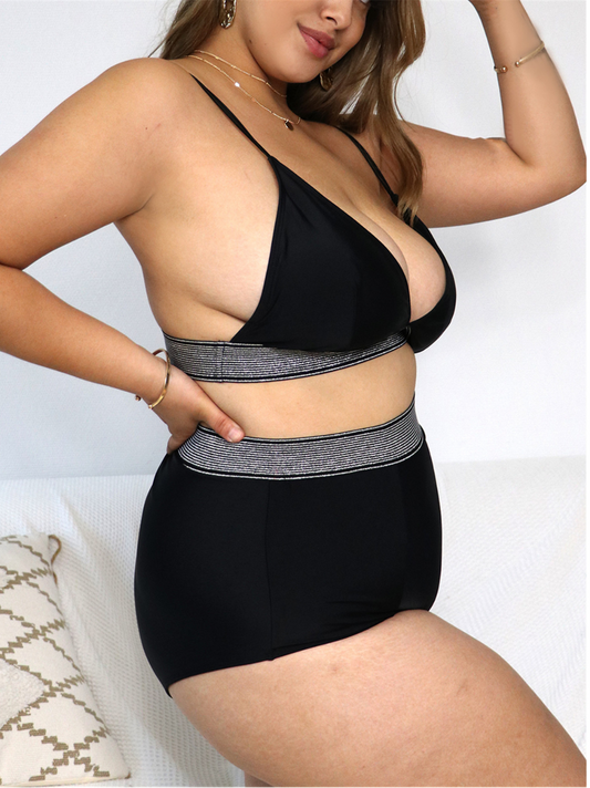 Ayesha Plus Size Bikini - Black